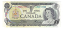 1973 Canada $1 Banknote Crow-Bouey, ECN, BC-46b (C/UNC)