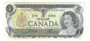 1973 Canada $1 Banknote Crow-Bouey, ECP, BC-46b (UNC)