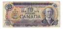 1971 Canada $10 Banknote  Lawson-Bouey ,EDF, BC-49c-i  (Circ.)