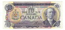 1971 Canada $10 Banknote  Lawson-Bouey ,EDL, BC-49c-i  (Circ.)