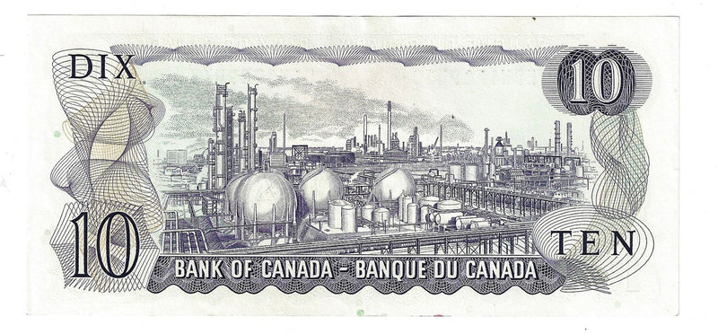 1971 Canada $10 Banknote  Lawson-Bouey ,EDN, BC-49c-i  (EF)