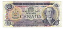 1971 Canada $10 Banknote  Lawson-Bouey ,EDV, BC-49c-i  (Circ.)