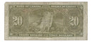 1937 Canada $20 Banknote Gordon-Towers, E/E, BC-25b (F)