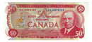 1975 Canada $50 Banknote  Crow-Bouey ,EHJ, BC-51b (Almost/UNC)