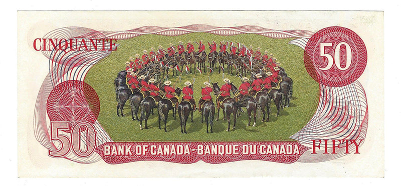 1975 Canada $50 Banknote  Crow-Bouey ,EHX, BC-51bA (EF)
