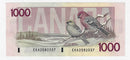1988 Canada $1000 Banknote  Bonin-Thiessen ,EKA, BC-61b (UNC)