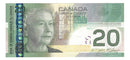 2008 Canada $20 Banknote Jenkins-Carney, ERL, BC-64b G/UNC
