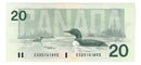 1991 Canada $20 Banknote Thiessen-Crow, ESD, BC-58a UNC