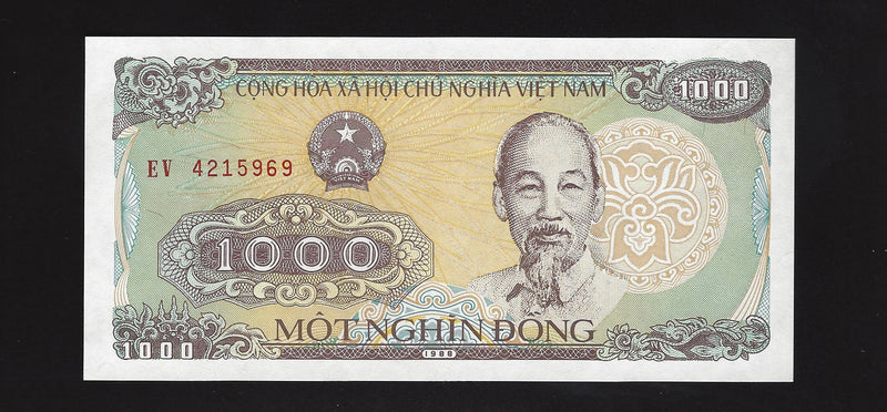 1988 1000 Dong The State Of Bank Of Vietnam Banknote  Ch/Unc