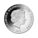 Elvis Presley 1oz Silver Coin, Sid Maurer's "Legends of Music" 2019 - Solomon Islands