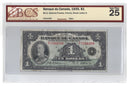 1935 Canada $1 Banknote Osborne-Towers Series French Text BC-2 Certified BCS VF-25