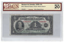 1935 Canada $1 Banknote Osborne-Towers French Text BC-2 Certified BCS VF-20