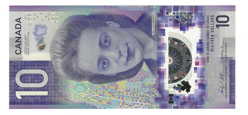 2018 Canada $10 Banknote Wilkins-Macklem ,FFK, BC-77b  (GEM/UNC)