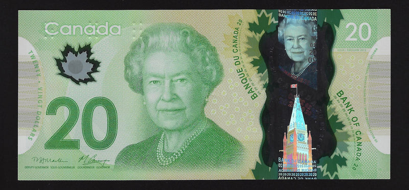 2012 $20 Bank of Canada Radar Note 3 Digit Macklem-Carney FIR0062600 BC-54c-i-N1-iii (Unc)