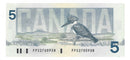 1986 Canada $5 Banknote Thiessen-Crow ,FPS, BC-56b  (CH/UNC)
