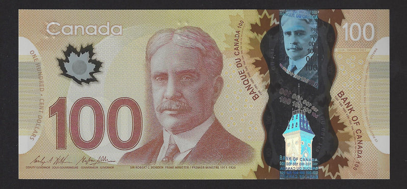 2011 $100 Low Number Bank Of Canada Note Wilkins-Poloz Prefix GKH0000471 BC-73-N5-iv (Gem/Unc)