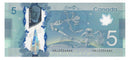 2013 Canada $5 Banknote Macklem-Poloz, HBJ, BC-69b (G/UNC) Plate
