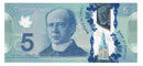 2013 Canada $5 Banknote Macklem-Poloz, HBJ, BC-69b (G/UNC) Plate