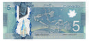 2013 Canada $5 Banknote Macklem-Poloz, HBk, BC-69b (G/UNC) Plate