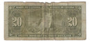 1937 Canada $20 Banknote Coyne-Towers, H/E, BC-25c (VG)