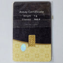 IGR Istanbul GOLD Refinery 1 Gram Solid .9999 FINE Bar Ingot Sealed Card