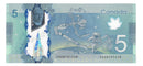 2013 Canada $5 Banknote Macklem-Poloz, INA, BC-69b (G/UNC) Plate