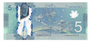 2013 Canada $5 Banknote Macklem-Poloz, INB, BC-69b (G/UNC) Plate
