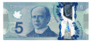 2013 Canada $5 Banknote Lane-Macklem, INR, BC-69e (G/UNC) Plate