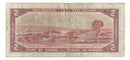 1954 Canada $2 Banknote Beattie-Rasminsky, J/R, BC-38b (F)
