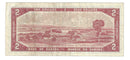 1954 Canada $2 Banknote Beattie-Rasminsky, J/U, BC-38b (F)