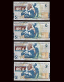2005 4 Consecutive 5 Pounds Royal Bank of Scotland Royal College of Surgeons Edinburgh