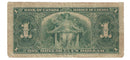 1937 Canada $1 Banknote Gordon-Towers (WP), K/A, BC-21c (VG)