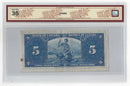 1937 Canada $5 Banknote Gordon-Towers, K/C, BC-23b Certified BCS VF-35