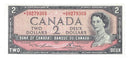 1954 Canada $2 Replacement Banknote Lawson-Bouey, *K/G, BC-38dA (UNC)