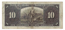 1937 Canada $10 Banknote Coyne-Towers, L/T, BC-24c (F/VF)