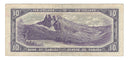 1954 Canada $10 Banknote Beattie-Rasminsky, L/V, BC-40b (Circ.)