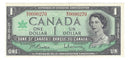 1967 Canada $1 Banknote Beattie-Rasminsky,M/O, BC-45b (UNC)