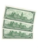 3 Sequential 1967 Canada $1 Banknote Beattie-Rasminsky,M/O, BC-45b (C/UNC)