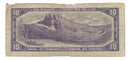 1954 Canada $10 Banknote Beattie-Rasminsky, M/T, BC-40b (Circ.)