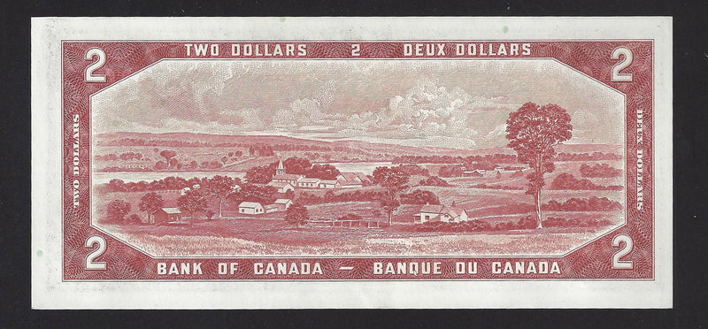 1954 $2 Bank of Canada Note Beattie-Coyne Prefix N/B9359508 BC-38a (UNC)