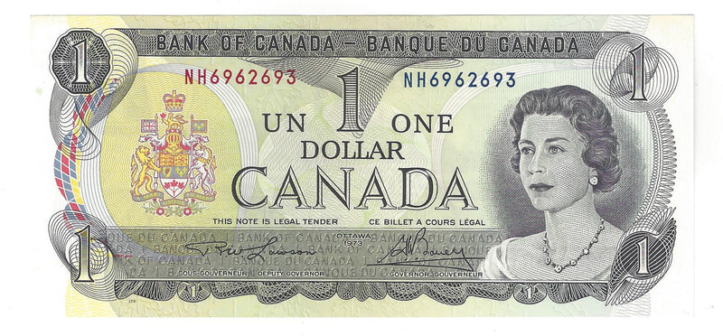 1973 Canada $1 Banknote Lawson-Bouey, NH, BC-46a (UNC)
