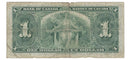 1937 Canada $1 Banknote Coyne-Towers, N/N, BC-21d (VG)