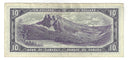 1954 Canada $10 Banknote Beattie-Rasminsky, N/V, BC-40b (VF)