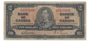 1937 Canada $2 Banknote Gordon-Towers,O/B, BC-22b (VG/F)