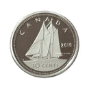 2016 Canada 10 Cents Proof (No Silver)
