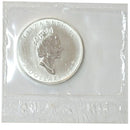 1992 Canada 5$ 1oz .9999 Maple Leaf Fine Silver Coin