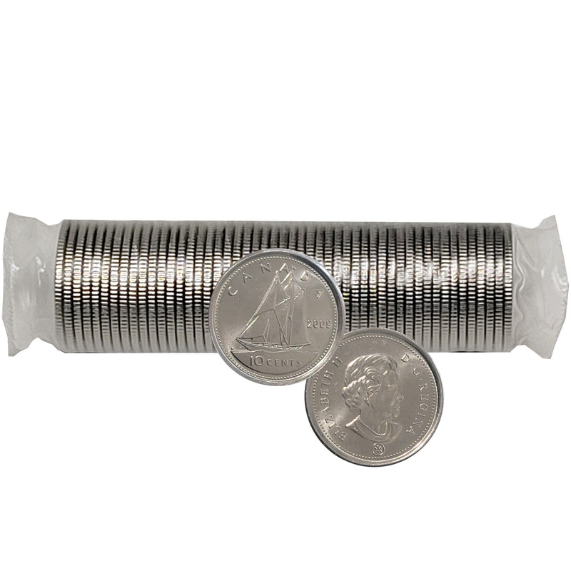 2009 Canada 10 Cent  Original Roll 50 pcs