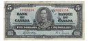 1937 Canada $5 Banknote Gordon-Towers S/C BC-23b (VF/EF)