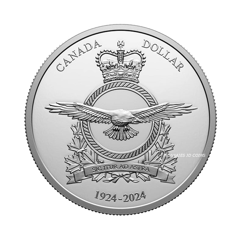 2024 Canada Dollar 100th Anniversary of the RCAF Special Edition Proof Silver  In Square Capsule