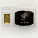 Pamp Suisse GOLD Refinery 1 Gram Solid .9999 FINE Bar Ingot Sealed (Rare Vintage)